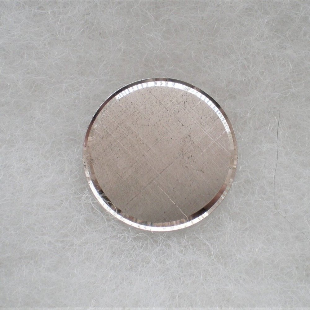 Vintage Designer LAMODE Sterling Silver Circle Round Engravable Pin Brooch